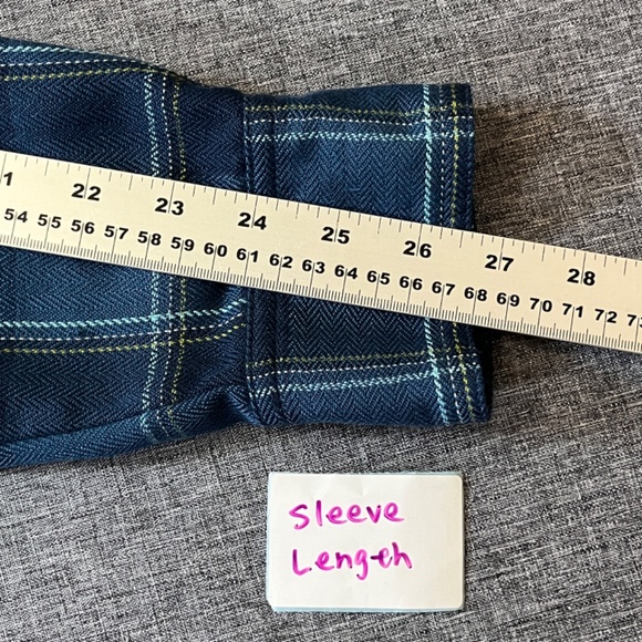 Outdoor Research Feedback Cotton Blend Plaid Flannel Shirt - Men's Size L - Blue - Picture 9 of 11